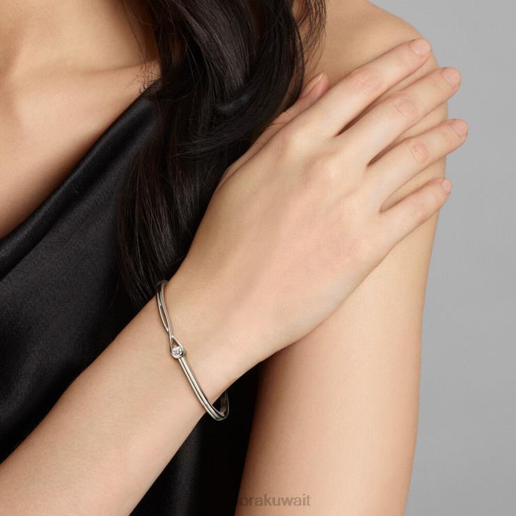 سوار بريليانس من الألماس وزنه 0.25 قيراط تم تصنيعه في مختبر بريليانس Pandora ذهب ابيض N6N0X444 مُكَمِّلات