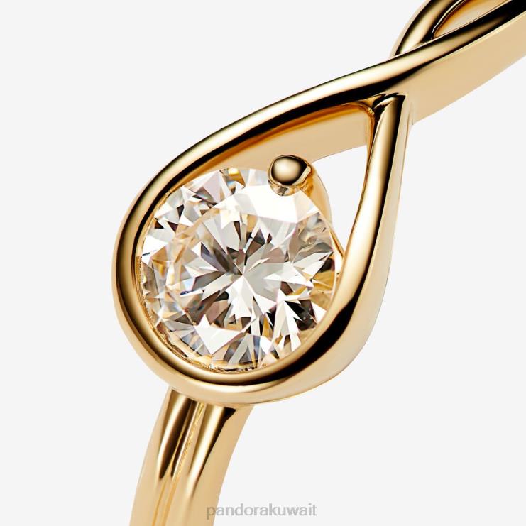 خاتم من الألماس وزنه 0.50 قيراط تم تصنيعه في مختبر بريليانس Pandora ذهب N6N0X494 مُكَمِّلات