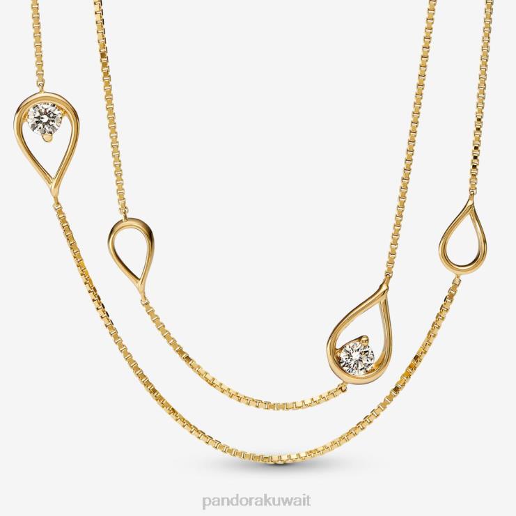 تم إنشاء قلادة طويلة من الماس بوزن 0.50 قيراط Tw Pandora ذهب N6N0X744 مُكَمِّلات