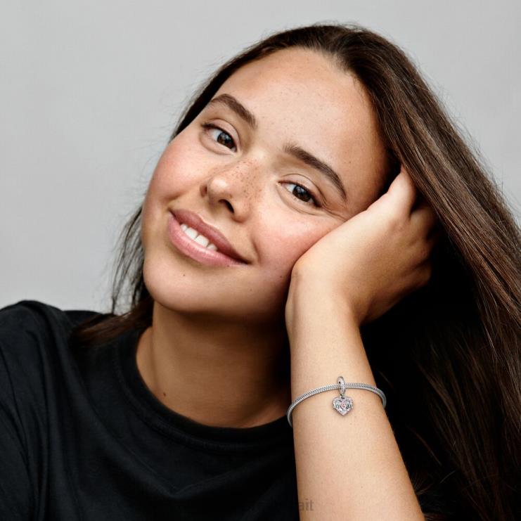 سحر متدلي على شكل قلب وأم Pandora الفضة الاسترليني N6N0X179 مُكَمِّلات