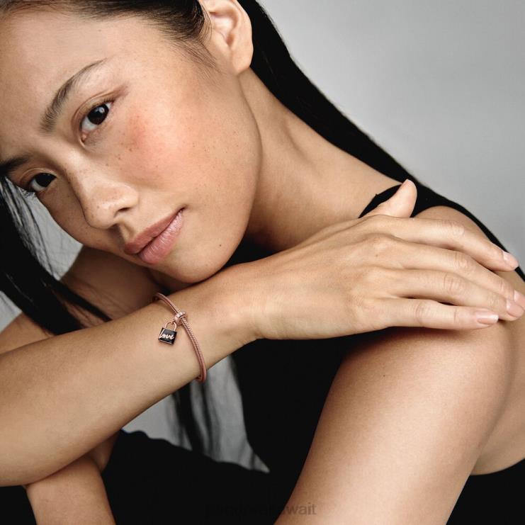 سحر قفل الحب المتدلي Pandora ارتفع الذهب مطلي N6N0X211 مُكَمِّلات