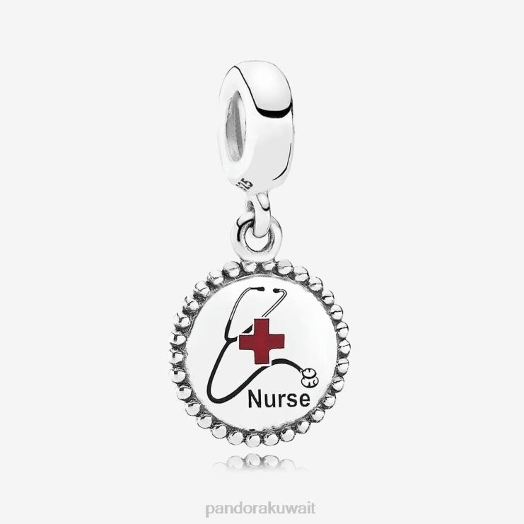 ممرضة تتدلى سحر Pandora الفضة الاسترليني N6N0X214 مُكَمِّلات