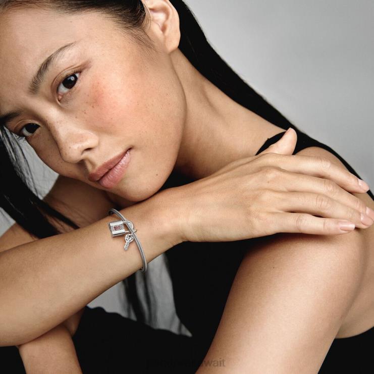 قفل ومفتاح متدلي Pandora الفضة الاسترليني N6N0X259 مُكَمِّلات