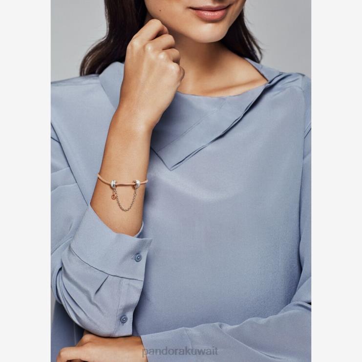 التاج المتدلي أو سحر سلسلة الأمان Pandora نغمتان N6N0X326 مُكَمِّلات