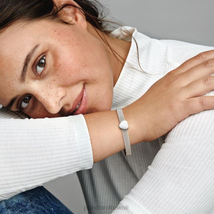 سحر مقطع القلب البسيط Pandora الفضة الاسترليني N6N0X37 مُكَمِّلات