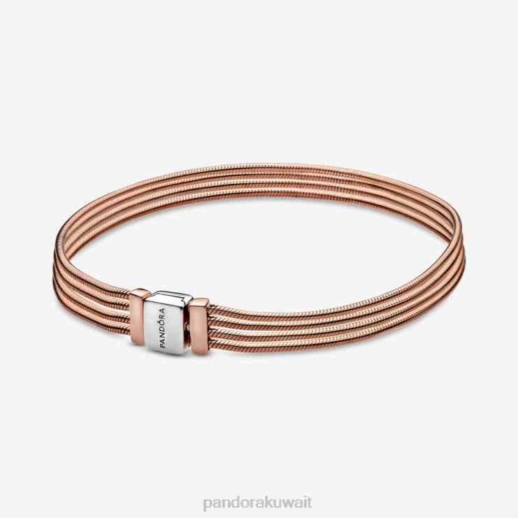 انعكاسات سوار سلسلة ثعبان متعددة Pandora نغمتان N6N0X394 مُكَمِّلات