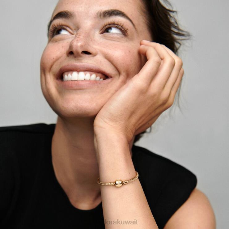 لحظات سوار سلسلة الثعبان Pandora ذهب N6N0X407 مُكَمِّلات