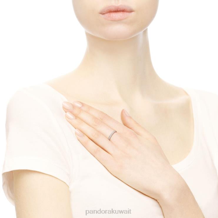 خاتم بيفباند أنيق Pandora ارتفع الذهب مطلي N6N0X420 مُكَمِّلات