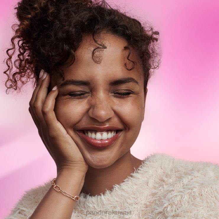 لي ربط سلسلة سوار Pandora ارتفع الذهب مطلي N6N0X469 مُكَمِّلات