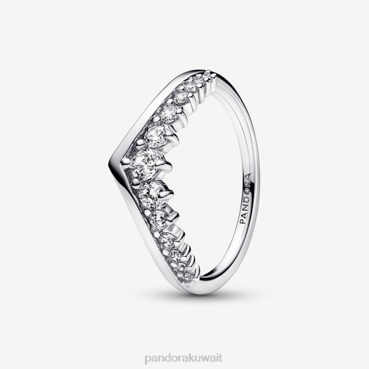 حلقة تمهيدية عائمة للرغبات الخالدة Pandora الفضة الاسترليني N6N0X614 مُكَمِّلات