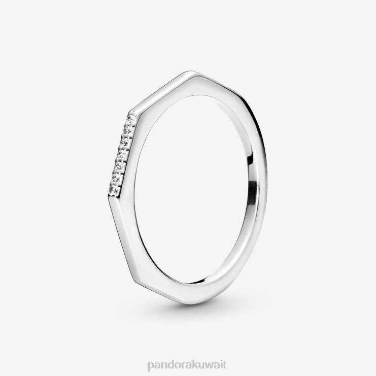 حلقة متعددة الأوجه Pandora الفضة الاسترليني N6N0X636 مُكَمِّلات
