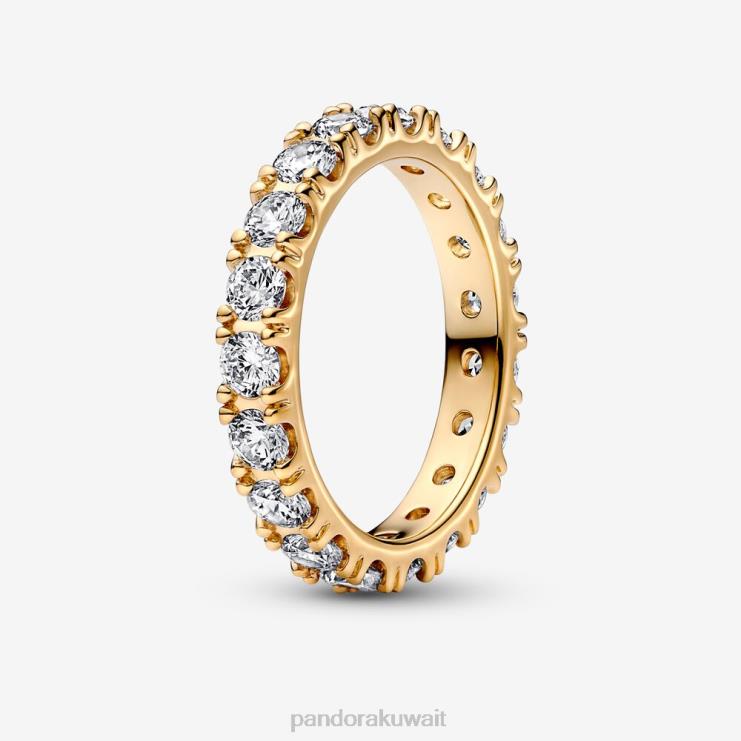 صف متلألئ خاتم الخلود Pandora مطلي بالذهب N6N0X646 مُكَمِّلات