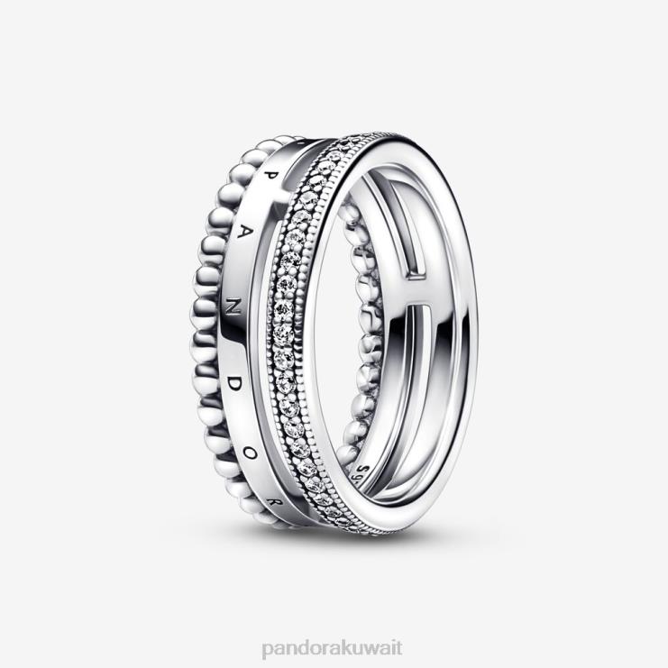 شعار التوقيع وخاتم الخرز Pandora الفضة الاسترليني N6N0X657 مُكَمِّلات