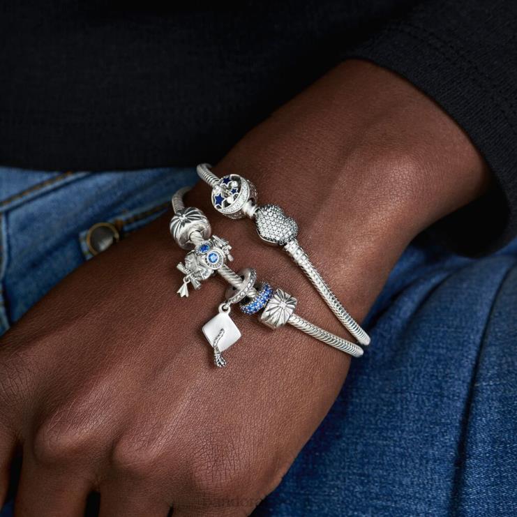 سحر قبعة التخرج تتدلى Pandora الفضة الاسترليني N6N0X65 مُكَمِّلات