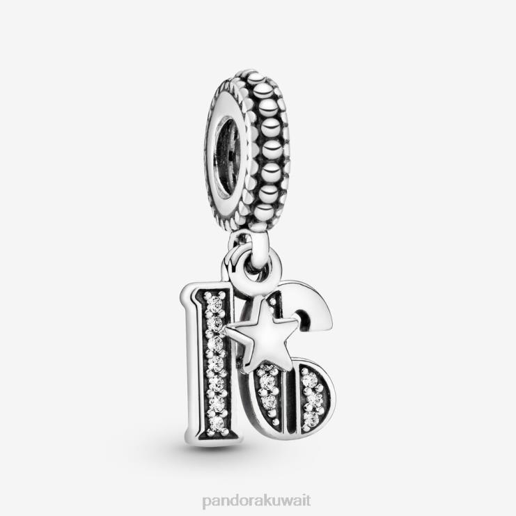 سحر الاحتفال السادس عشر Pandora الفضة الاسترليني N6N0X68 مُكَمِّلات