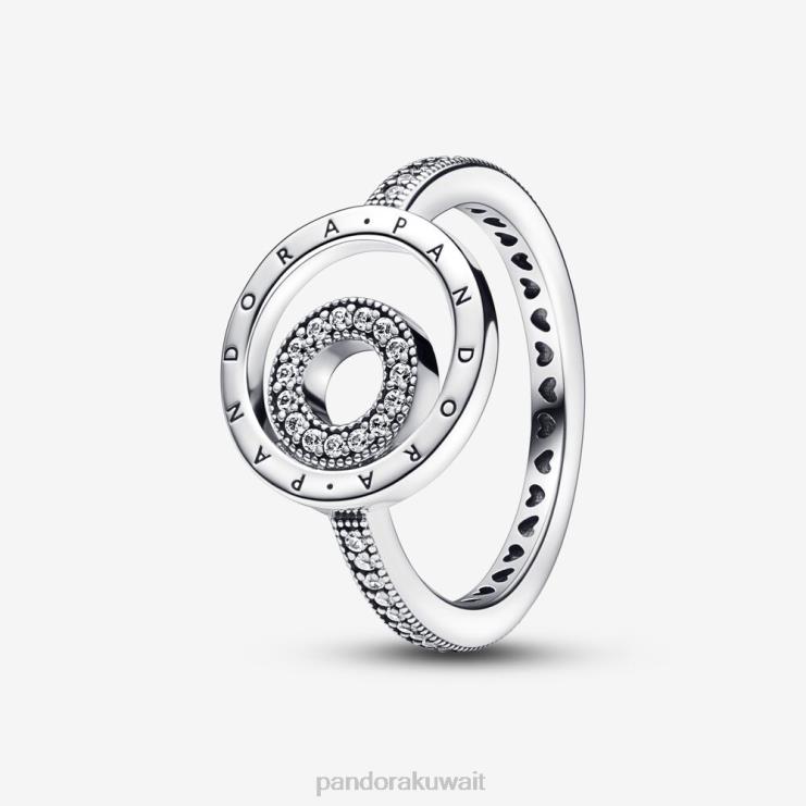 دوائر شعار التوقيع تمهيد الدائري Pandora الفضة الاسترليني N6N0X687 مُكَمِّلات