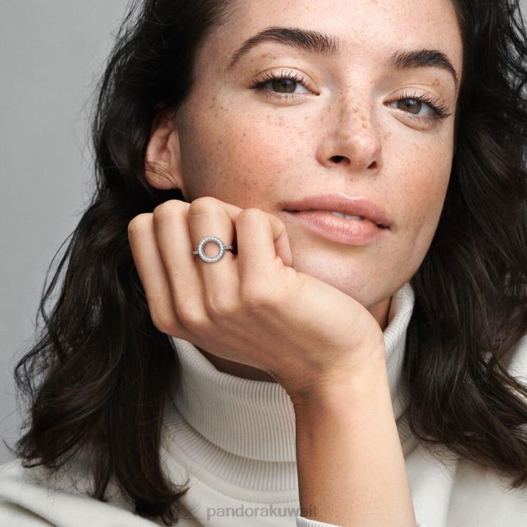 حلقة هالة متألقة Pandora الفضة الاسترليني N6N0X696 مُكَمِّلات