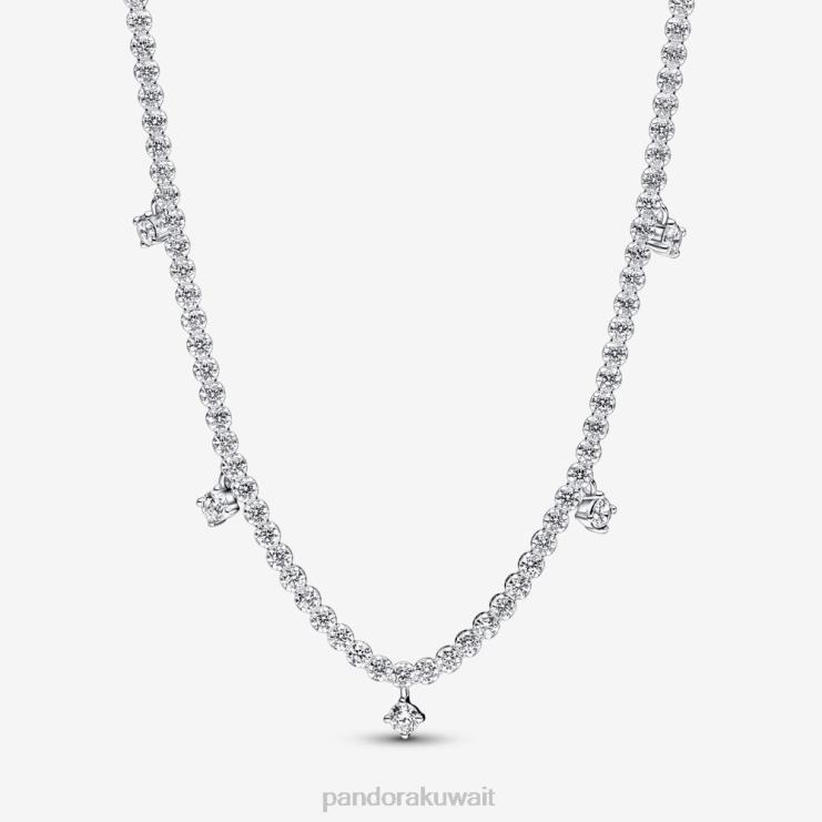 قلادة كولير قطرة متلألئة Pandora الفضة الاسترليني N6N0X723 مُكَمِّلات