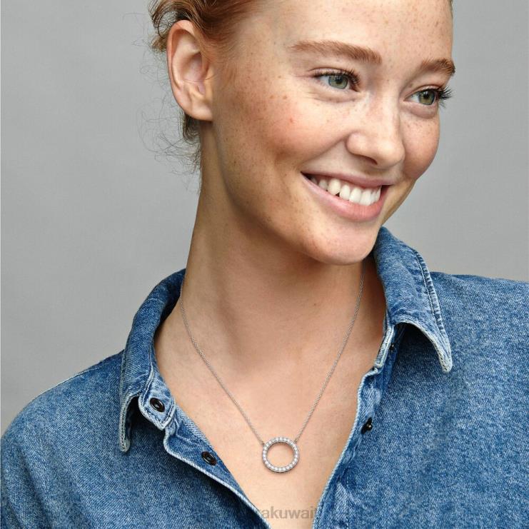 دائرة قلادة التألق Pandora الفضة الاسترليني N6N0X745 مُكَمِّلات