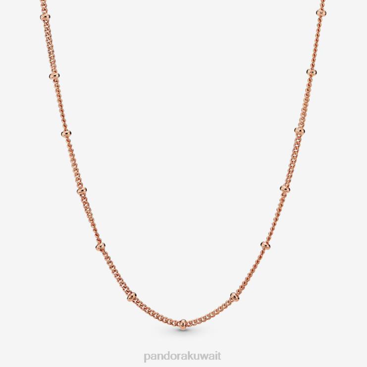 قلادة سلسلة مطرز Pandora وارتفع الذهب N6N0X747 مُكَمِّلات