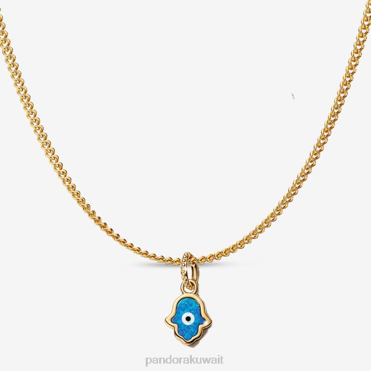 مجموعة قلادة بدلاية على شكل همسة برّاقة Pandora اللون القياسي/الأزرق N6N0X760 مُكَمِّلات