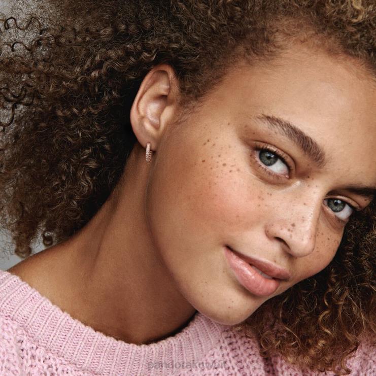 تمهيد القلب هوب الأقراط Pandora ارتفع الذهب مطلي N6N0X830 مُكَمِّلات