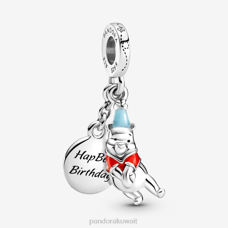 سحر عيد ميلاد ويني ذا بوه المتدلي من ديزني Pandora الفضة الاسترليني N6N0X87 مُكَمِّلات