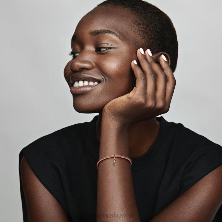 حرف l الأبجدية النصي سحر استرخى Pandora ارتفع الذهب مطلي N6N0X201 مُكَمِّلات